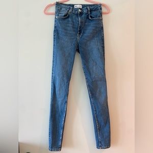 Zara high waisted skinny jeans